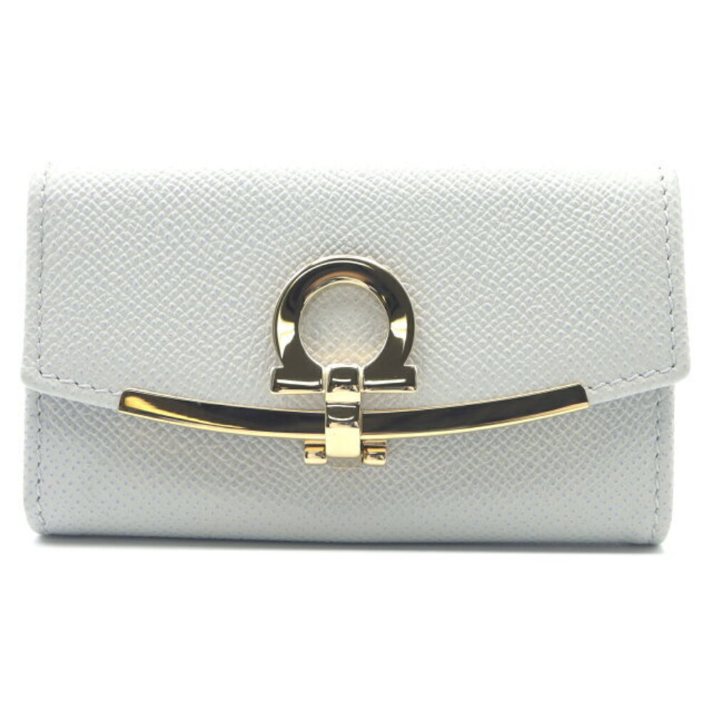 Salvatore Ferragamo Wallet Leather Gray Gull